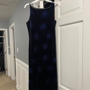 Sparkly black and navy blue size 12 dress